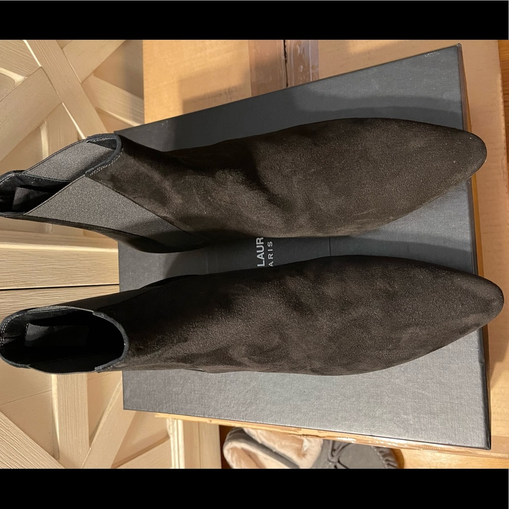 Saint Laurent suade boots